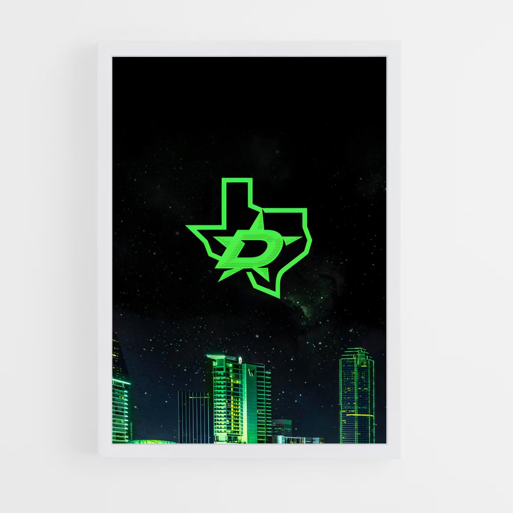 Poster Dallas Dreamscape – affiche Hockey sur glace (vue 3)